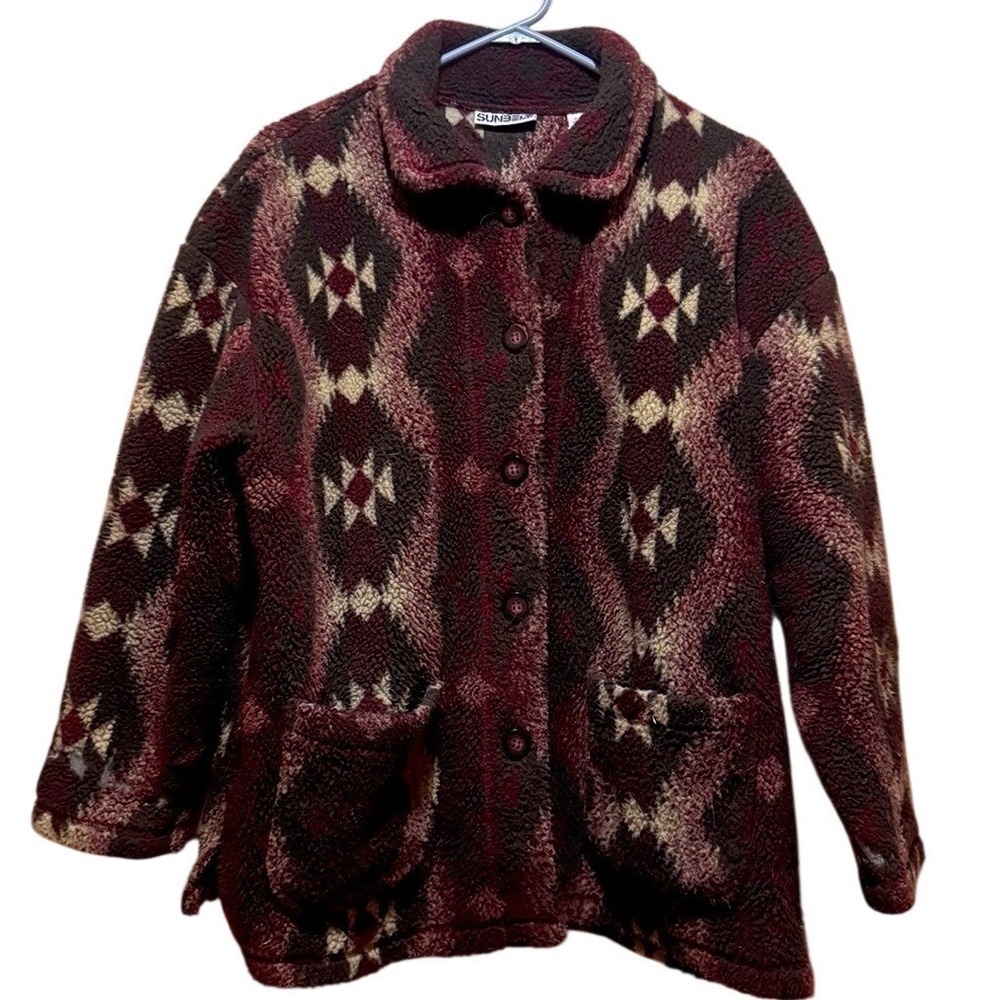VTG 1980s Sunbelt Southwest Style Button Down Shirt/Jacket Women's One Size